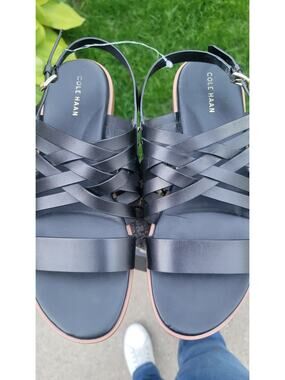 Cole Haan Black Strappy Sandals Size 8B